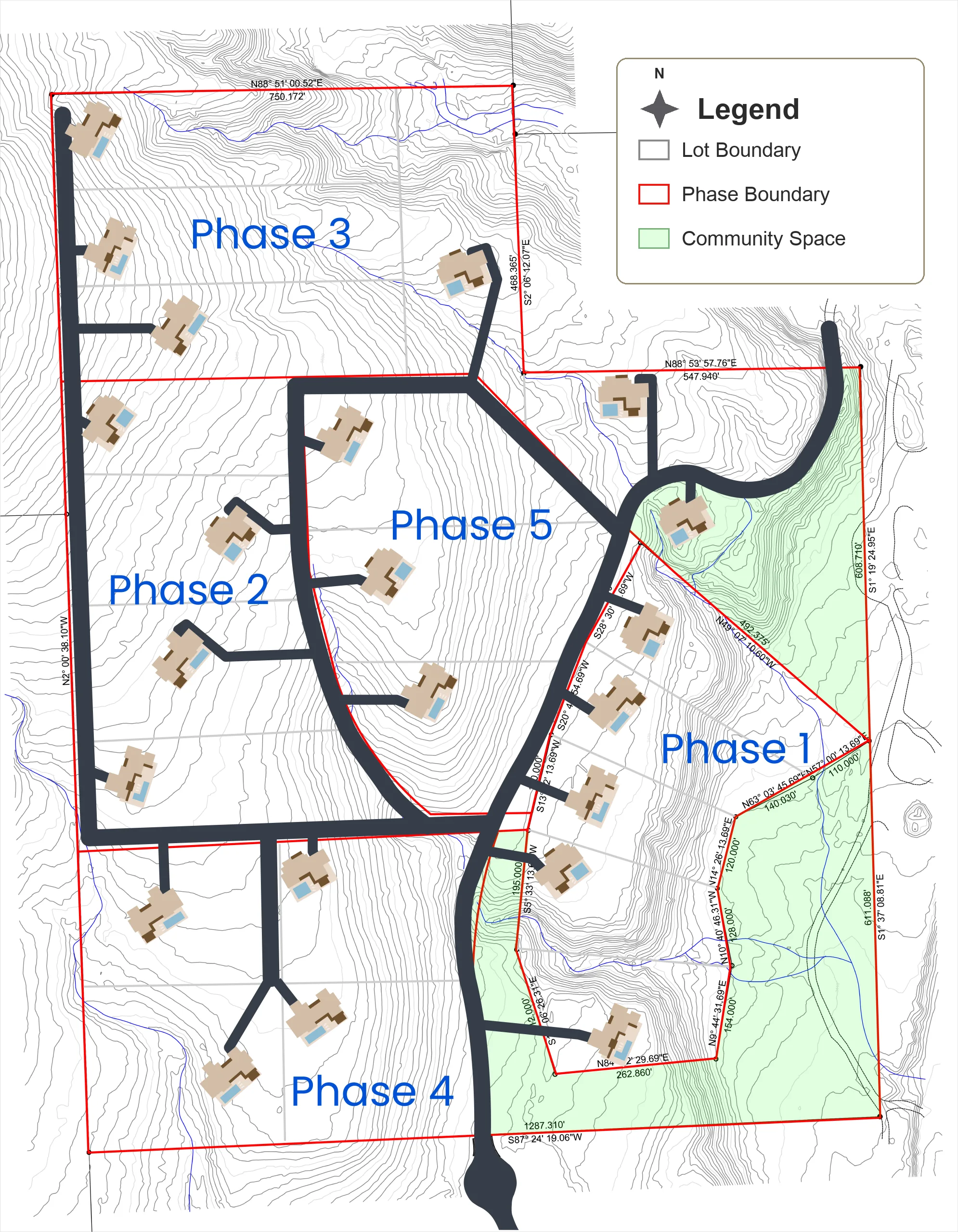 ELEMENT five-phase parcel map