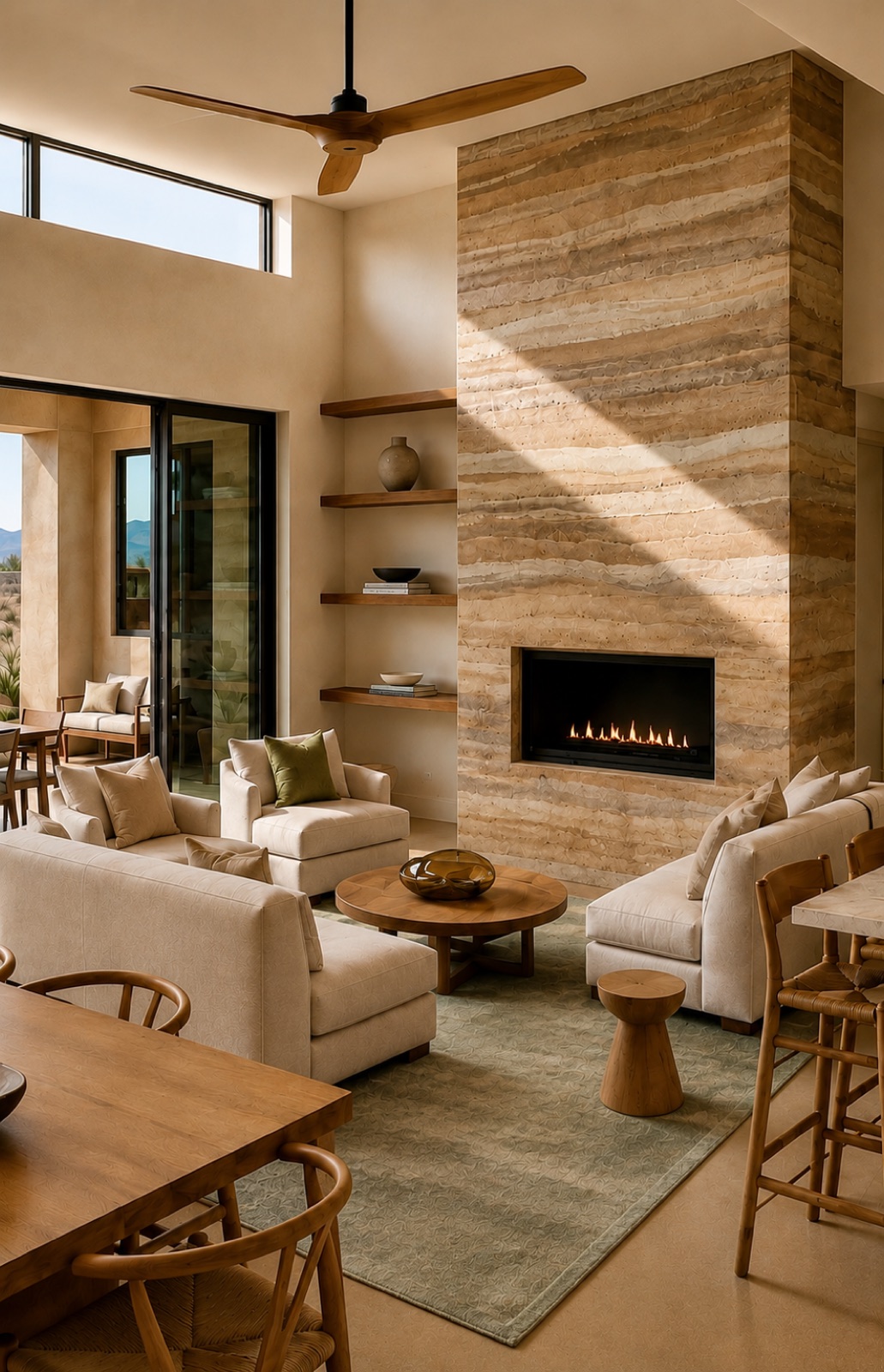 ELEMENT interior with non-toxic finishes and natural fibers