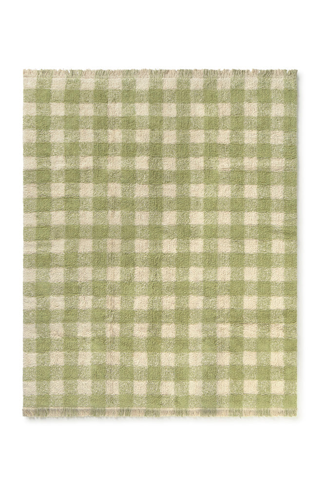 Lorena Canals Vichy Matcha Washable Rug