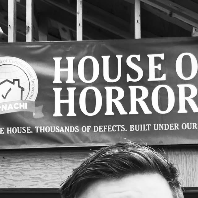 Mason at InterNACHI House of Horrors training facility