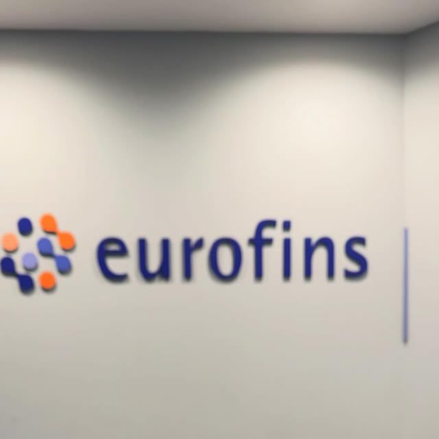 Eurofins laboratory bench with testing media